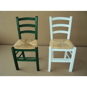 Profesjonalne tradycyjne drewniane krzesło Sifnos do restauracji, kawiarni, tawerny, gastronomii, bistro, pubu, kafeterii