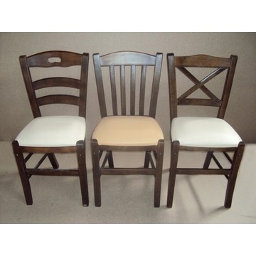 Professional Traditional Wooden Chair Milos , Imvros, Chios for Restaurant, Bistro, Tavern, Coffee shop, Pub, Gastronomy