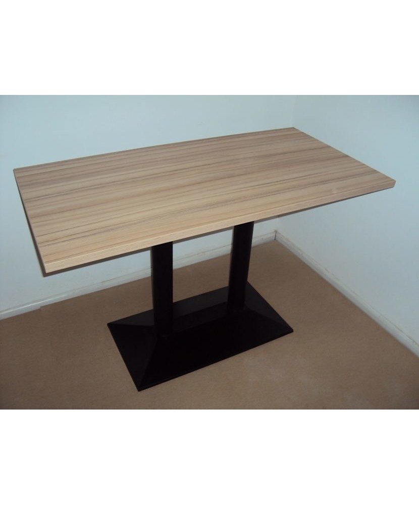 Профессиональный деревянный стол с чугунной основой