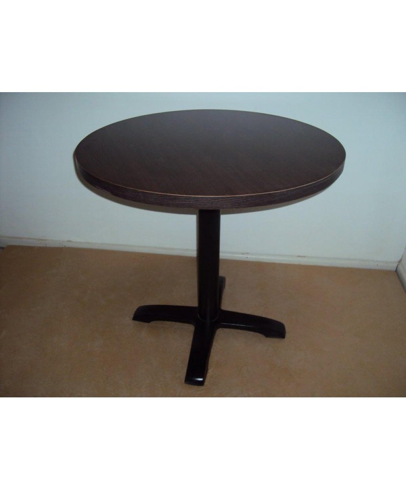 Professional Wooden Table with Cast iron base and Walnut Glaze