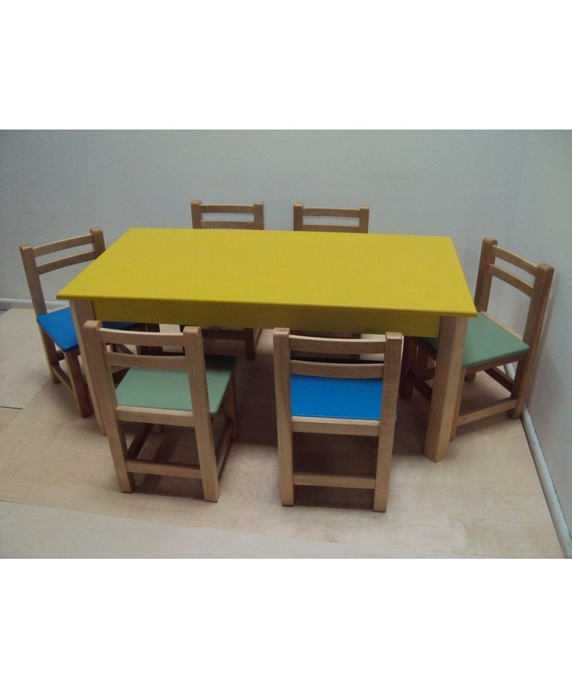 Table de jardin professionnelle pour enfants pour les crèches et jardins d'enfants