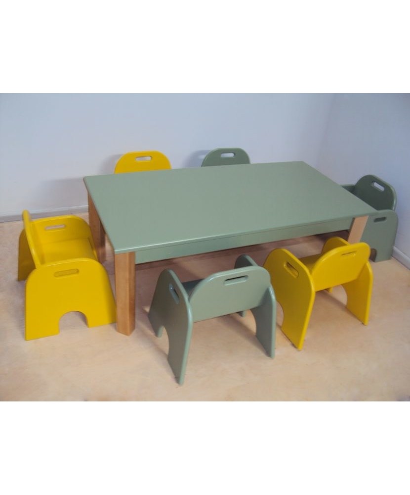 Table et banc de bébé en bois pour enfants professionnels