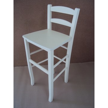 Professional Wooden Stool Sifnos for Bar - Restaurant, Cafe, Tavern, Stools Coffee shops, coffee bars