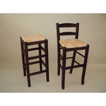 Professional Wooden Stool Sifnos  for Bar- Restaurant, Cafe, Tavern, Stools Coffee shops,  coffee bars